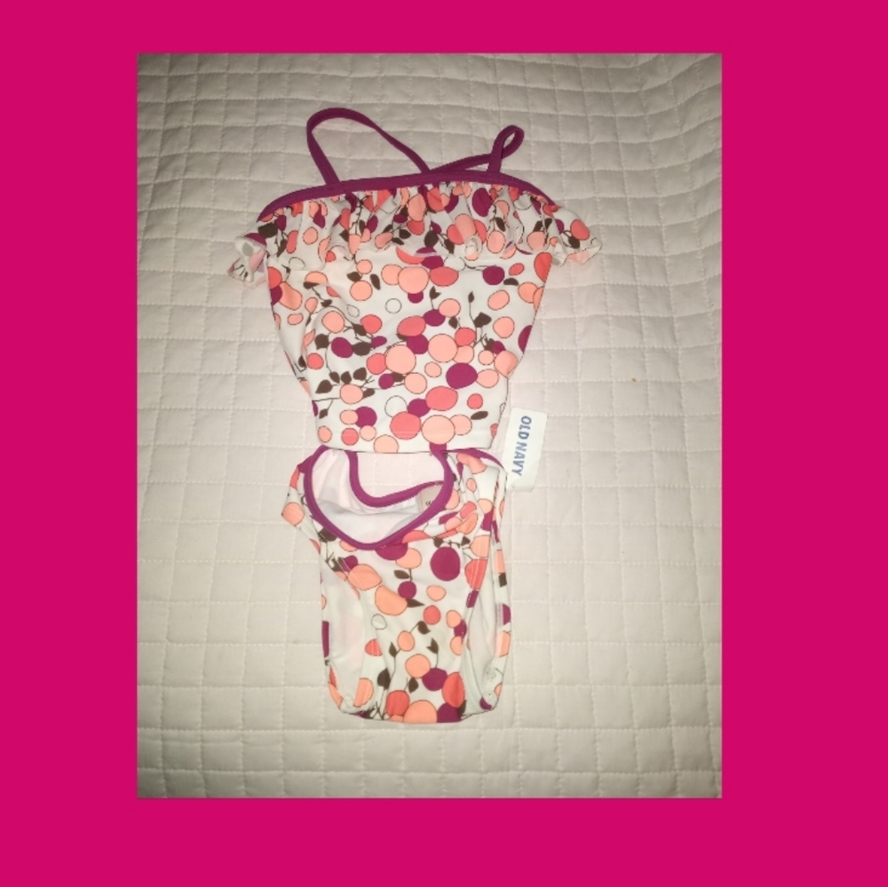 Old Navy Baby Girl 2 piece Bathing suit 12 months